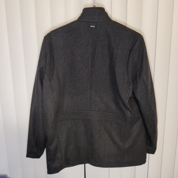 Michael Kors Black Pea Coat Size L - Picture 3 of 5